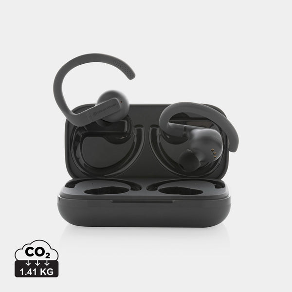 Carica l'immagine nel visualizzatore di Gallery, auricolari wireless da personalizzare in abs riciclato colore grigio_grigio 121704694 DET09
