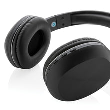 Carica l'immagine nel visualizzatore di Gallery, cuffie bluetooth personalizzate in abs riciclato, pu riciclato colore nero_nero 121704696 DET04
