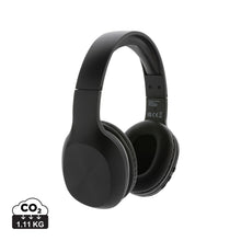 Carica l'immagine nel visualizzatore di Gallery, cuffie bluetooth personalizzate in abs riciclato, pu riciclato colore nero_nero 121704696 DET01
