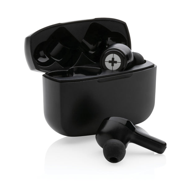 Carica l'immagine nel visualizzatore di Gallery, auricolari wireless personalizzati in abs riciclato colore nero_nero 121704700 DET09
