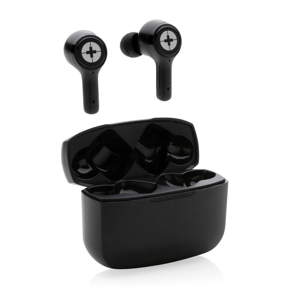 Carica l'immagine nel visualizzatore di Gallery, auricolari wireless personalizzati in abs riciclato colore nero_nero 121704700 DET09
