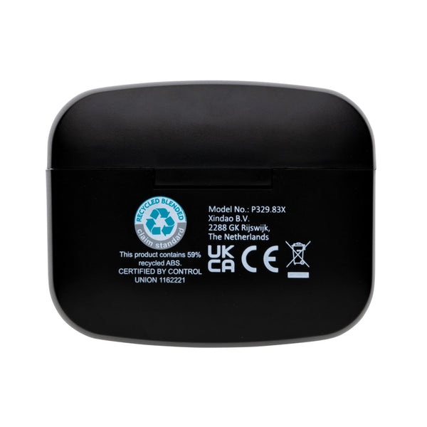 Carica l'immagine nel visualizzatore di Gallery, auricolari wireless personalizzati in abs riciclato colore nero_nero 121704700 DET09
