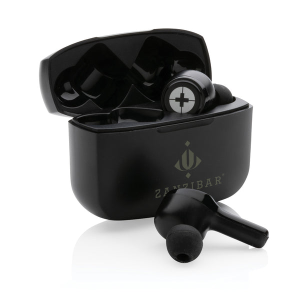 Carica l'immagine nel visualizzatore di Gallery, auricolari wireless personalizzati in abs riciclato colore nero_nero 121704700 DET09
