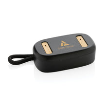 Carica l'immagine nel visualizzatore di Gallery, auricolari wireless personalizzati in abs riciclato, fsc® bambù colore nero_nero 121704703 DET07
