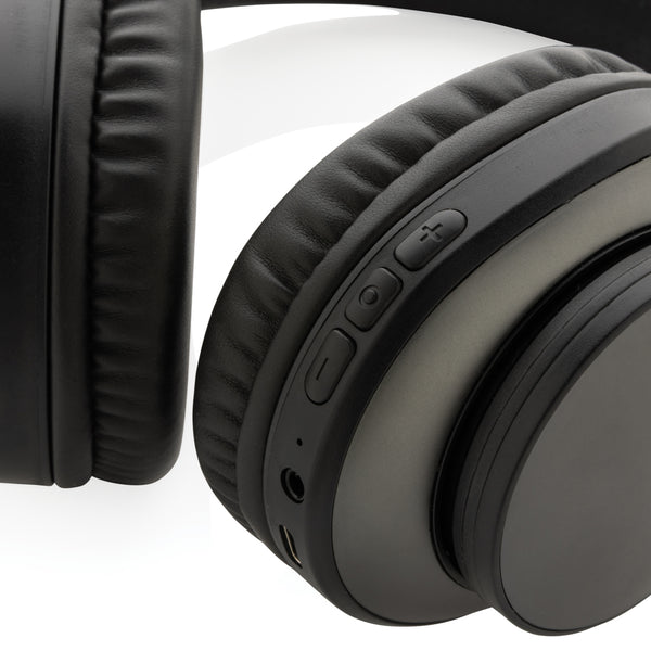 Carica l'immagine nel visualizzatore di Gallery, cuffie bluetooth personalizzate in abs riciclato, alluminio riciclato colore grigio_grigio 121704705 DET09
