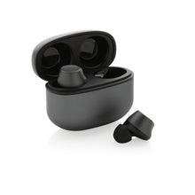 Carica l'immagine nel visualizzatore di Gallery, auricolari wireless da personalizzare in alluminio riciclato, abs riciclato colore grigio_grigio 121704706 VAR01
