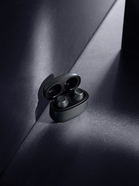 Carica l'immagine nel visualizzatore di Gallery, auricolari wireless da personalizzare in alluminio riciclato, abs riciclato colore grigio_grigio 121704706 DET09
