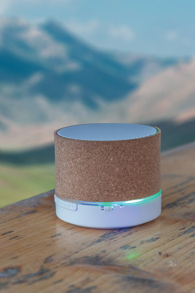 Carica l'immagine nel visualizzatore di Gallery, casse speaker bluetooth stampate con logo in sughero, abs colore marrone_marrone 121704712 DET08
