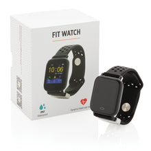 Carica l&#39;immagine nel visualizzatore di Gallery, bracciali e orologi fitness personalizzati in abs, silicone colore nero_nero 121704795 DET08

