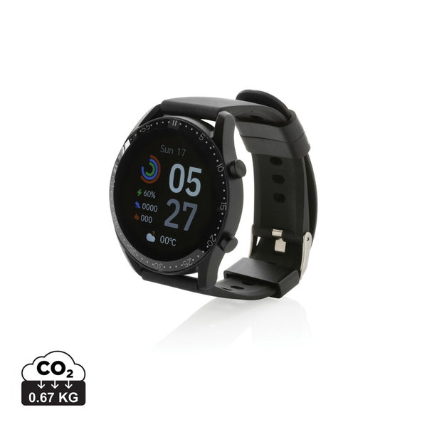 Carica l'immagine nel visualizzatore di Gallery, bracciali activity tracker personalizzati in tpe riciclato, abs colore nero_nero 121704800 DET09
