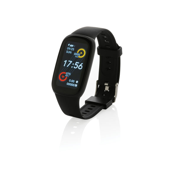 bracciali activity tracker personalizzati in tpe riciclato, abs colore nero_nero 121704804 VAR01