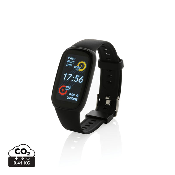 Carica l'immagine nel visualizzatore di Gallery, bracciali activity tracker personalizzati in tpe riciclato, abs colore nero_nero 121704804 DET09
