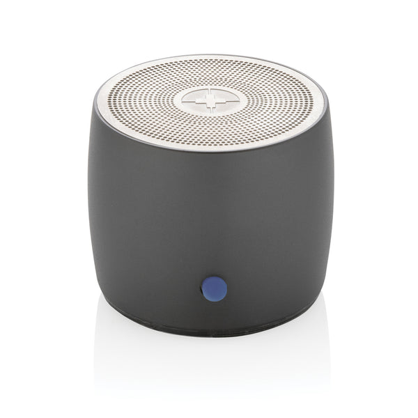 casse speaker bluetooth personalizzate in lega di alluminio riciclato colore grigio_grigio 121704817 VAR01