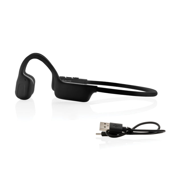 Carica l'immagine nel visualizzatore di Gallery, cuffie bluetooth personalizzate in rpc, abs riciclato colore nero_nero 121704867 DET09

