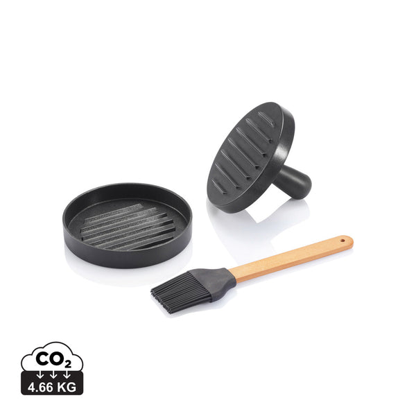 Carica l'immagine nel visualizzatore di Gallery, set barbecue da personalizzare in alluminio, silicone colore grigio_grigio 121713957 DET09
