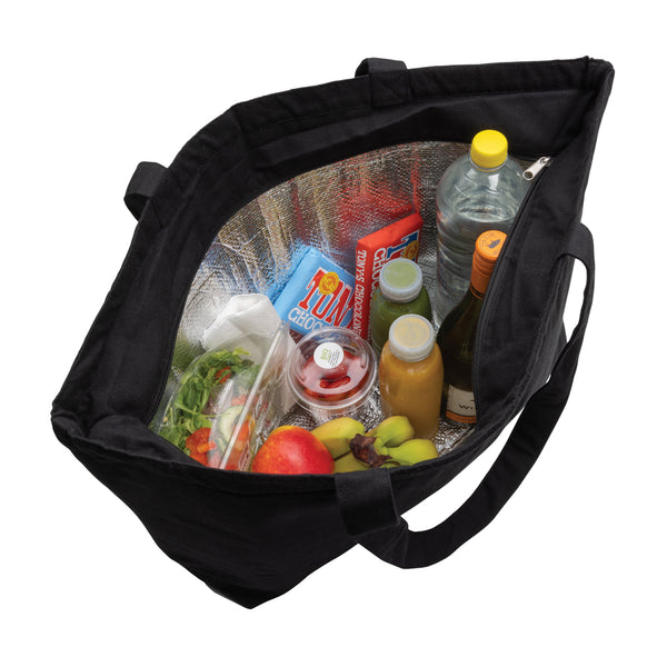 Carica l&#39;immagine nel visualizzatore di Gallery, sacche frigo e borse termiche personalizzate in canapa riciclato, peva colore nero_nero 121713965 DET07
