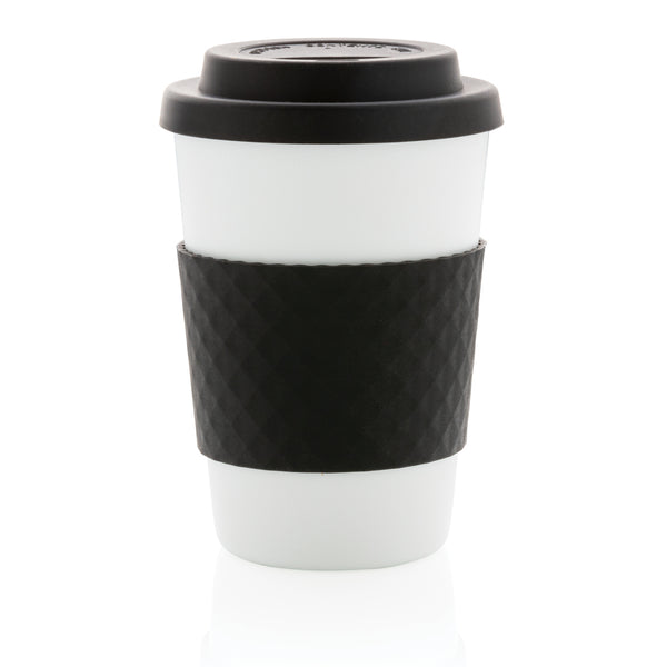 Carica l&#39;immagine nel visualizzatore di Gallery, tazze termiche e bicchieri con tappo personalizzate in pp, silicone colore nero_nero 121714984 DET08
