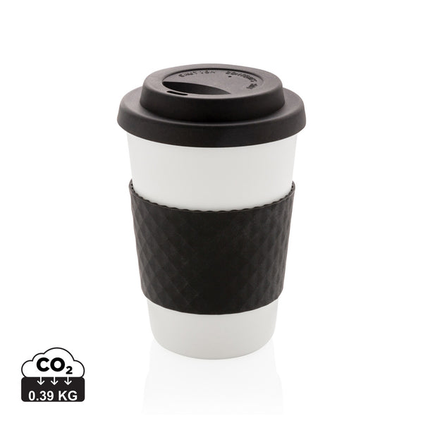 Carica l&#39;immagine nel visualizzatore di Gallery, tazze termiche e bicchieri con tappo personalizzate in pp, silicone colore nero_nero 121714984 DET08
