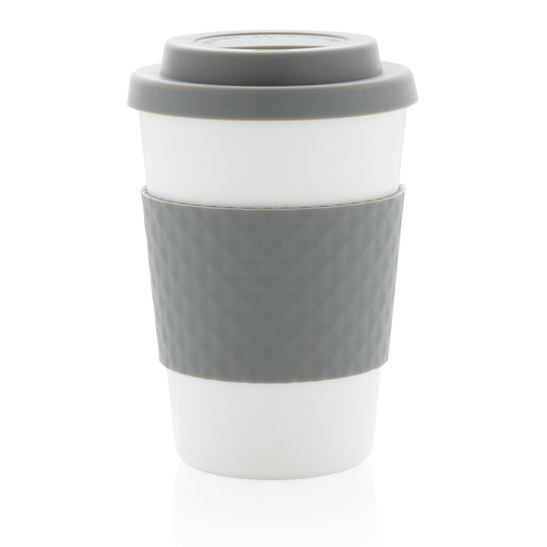 Carica l&#39;immagine nel visualizzatore di Gallery, tazze termiche e bicchieri con tappo personalizzate in pp, silicone colore grigio_grigio 121714984 DET08
