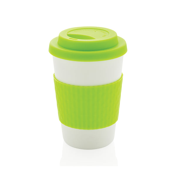 tazze termiche e bicchieri con tappo personalizzate in pp, silicone colore verde_verde 121714984 VAR05