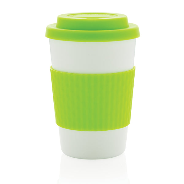 Carica l&#39;immagine nel visualizzatore di Gallery, tazze termiche e bicchieri con tappo personalizzate in pp, silicone colore verde_verde 121714984 DET09
