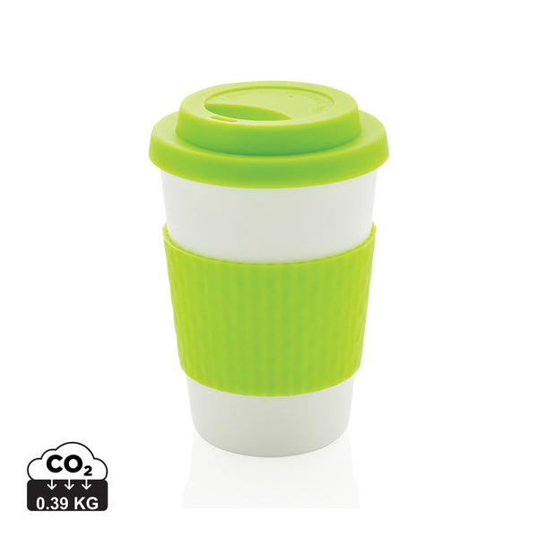 Carica l&#39;immagine nel visualizzatore di Gallery, tazze termiche e bicchieri con tappo personalizzate in pp, silicone colore verde_verde 121714984 DET09
