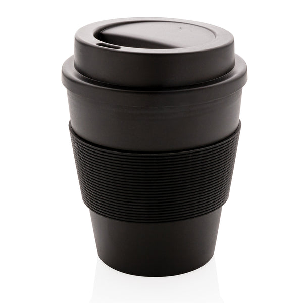 Carica l&#39;immagine nel visualizzatore di Gallery, tazze termiche e bicchieri con tappo personalizzate in pp, silicone colore nero_nero 121714985 DET08
