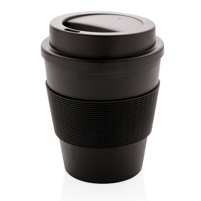 tazze termiche e bicchieri con tappo personalizzate in pp, silicone colore nero_nero 121714985 VAR01