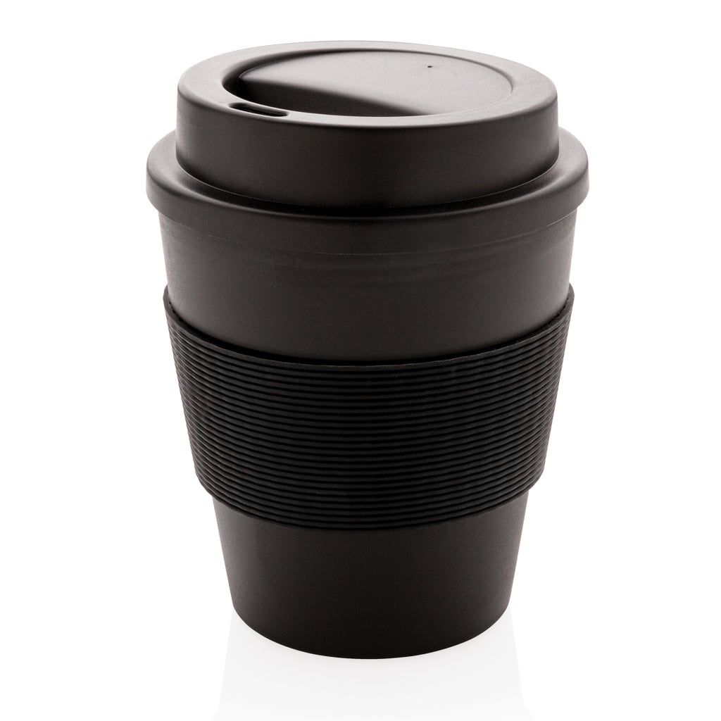tazze termiche e bicchieri con tappo personalizzate in pp, silicone colore nero_nero 121714985 VAR01