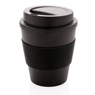 tazze termiche e bicchieri con tappo personalizzate in pp, silicone colore nero_nero 121714985 VAR01