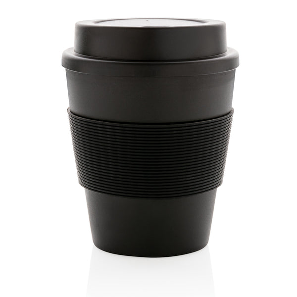 Carica l&#39;immagine nel visualizzatore di Gallery, tazze termiche e bicchieri con tappo personalizzate in pp, silicone colore nero_nero 121714985 DET08
