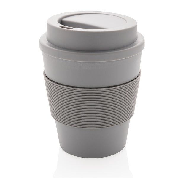 Carica l&#39;immagine nel visualizzatore di Gallery, tazze termiche e bicchieri con tappo personalizzate in pp, silicone colore grigio_grigio 121714985 DET08
