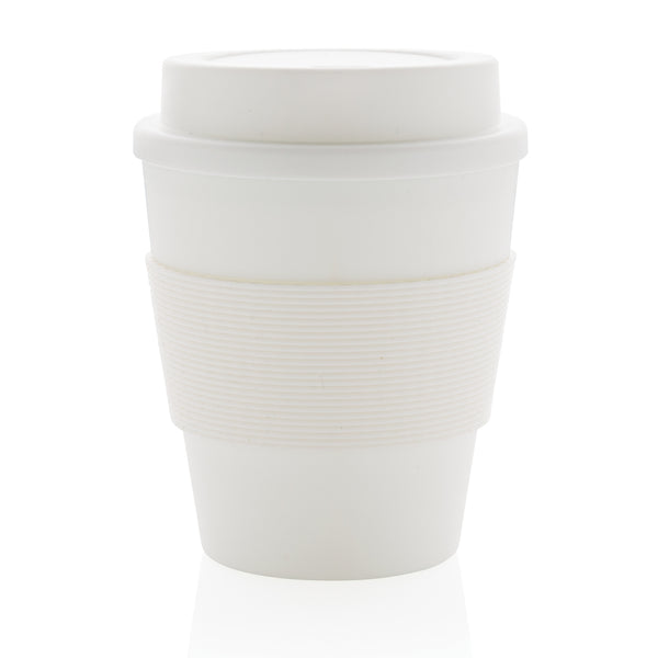 Carica l&#39;immagine nel visualizzatore di Gallery, tazze termiche e bicchieri con tappo da personalizzare in pp, silicone colore bianco_bianco 121714985 DET08
