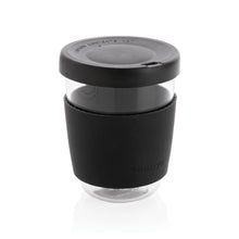 Carica l&#39;immagine nel visualizzatore di Gallery, tazze termiche e bicchieri con tappo personalizzate in vetro, silicone colore nero_nero 121714987 DET02
