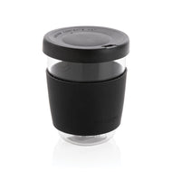 tazze termiche e bicchieri con tappo personalizzate in vetro, silicone colore nero_nero 121714987 VAR01
