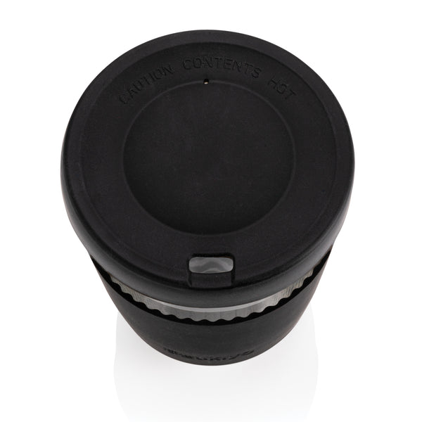 Carica l&#39;immagine nel visualizzatore di Gallery, tazze termiche e bicchieri con tappo personalizzate in vetro, silicone colore nero_nero 121714987 DET09
