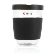Carica l&#39;immagine nel visualizzatore di Gallery, tazze termiche e bicchieri con tappo personalizzate in vetro, silicone colore nero_nero 121714987 DET06

