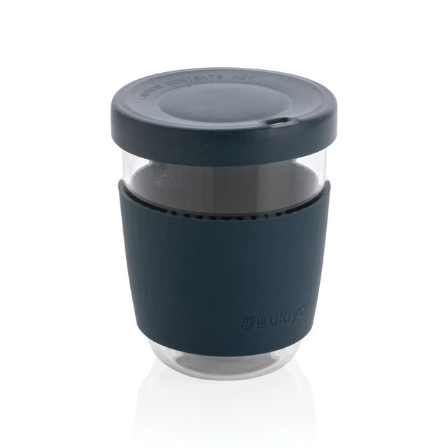 tazze termiche e bicchieri con tappo personalizzate in vetro, silicone colore blu_blu 121714987 VAR03