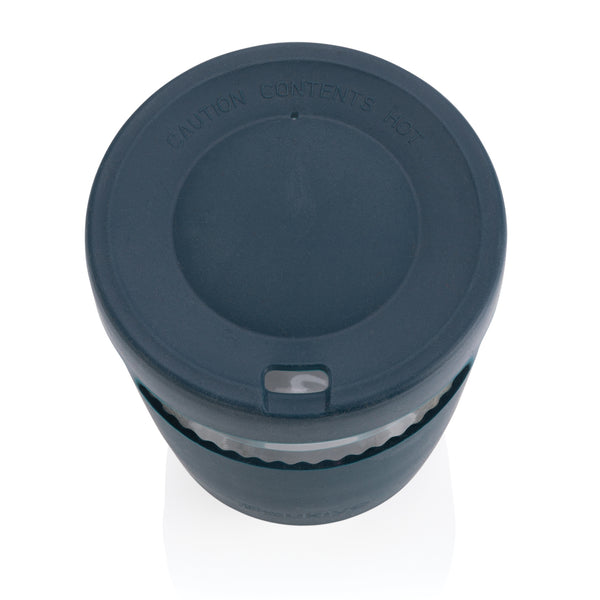 Carica l&#39;immagine nel visualizzatore di Gallery, tazze termiche e bicchieri con tappo personalizzate in vetro, silicone colore blu_blu 121714987 DET09
