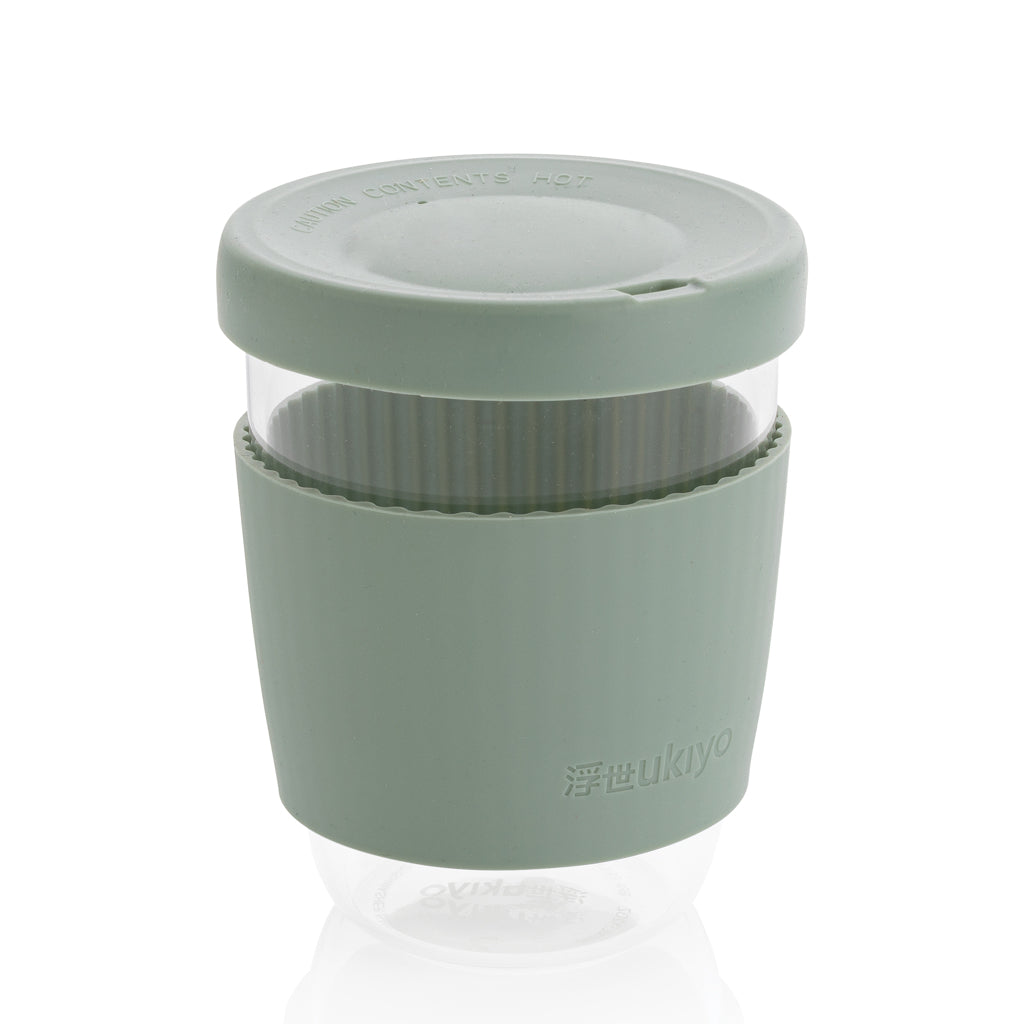 tazze termiche e bicchieri con tappo personalizzate in vetro, silicone colore verde_verde 121714987 VAR04
