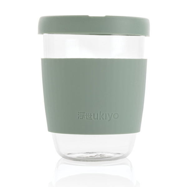 Carica l&#39;immagine nel visualizzatore di Gallery, tazze termiche e bicchieri con tappo personalizzate in vetro, silicone colore verde_verde 121714987 DET08
