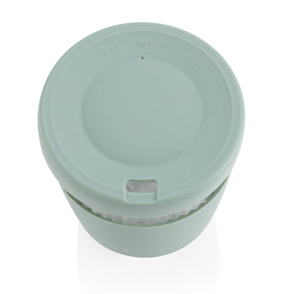 Carica l&#39;immagine nel visualizzatore di Gallery, tazze termiche e bicchieri con tappo personalizzate in vetro, silicone colore verde_verde 121714987 DET08
