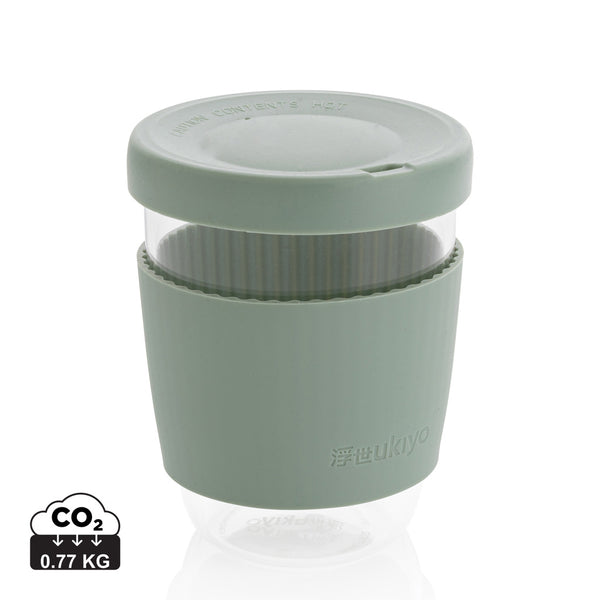 Carica l&#39;immagine nel visualizzatore di Gallery, tazze termiche e bicchieri con tappo personalizzate in vetro, silicone colore verde_verde 121714987 DET08
