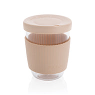 tazze termiche e bicchieri con tappo stampate con logo in vetro, silicone colore marrone_marrone 121714987 VAR05