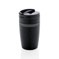 tazze termiche e bicchieri con tappo personalizzate in acciaio inossidabile, pp colore nero_nero 121714997 VAR01