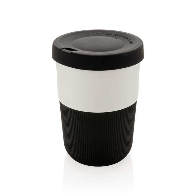 tazze termiche e bicchieri con tappo personalizzate in pla, silicone colore nero_nero 121715000 VAR01