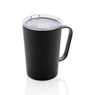 tazze termiche e bicchieri con tappo personalizzate in acciaio inossidabile riciclato, acciaio inossidabile riciclato colore nero_nero 121715022 VAR01