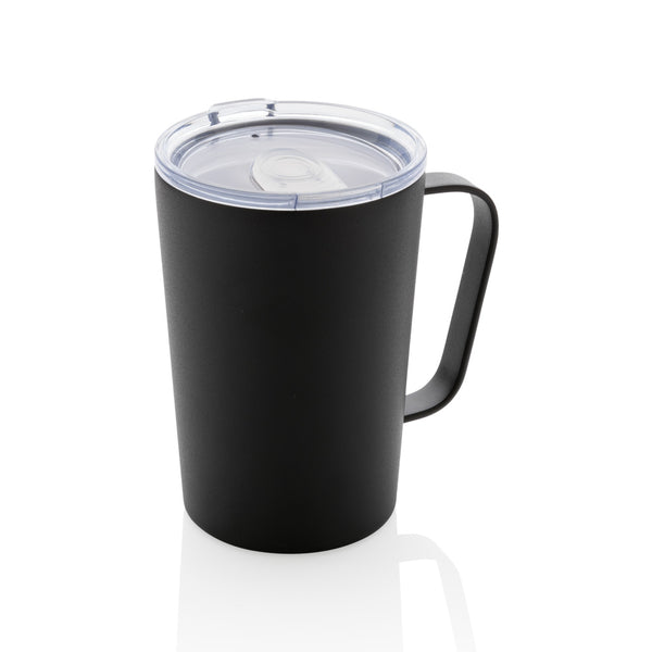 tazze termiche e bicchieri con tappo personalizzate in acciaio inossidabile riciclato, acciaio inossidabile riciclato colore nero_nero 121715022 VAR01