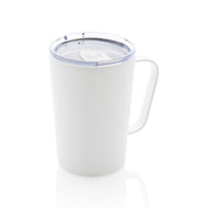 tazze termiche e bicchieri con tappo da personalizzare in acciaio inossidabile riciclato, acciaio inossidabile riciclato colore bianco_bianco 121715022 VAR03