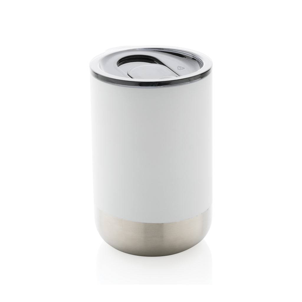 tazze termiche e bicchieri con tappo da personalizzare in acciaio inossidabile riciclato, acciaio inossidabile riciclato colore bianco_bianco 121715023 VAR03